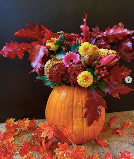 Pre-Order: Autumn Range - Fresh Filled Flower Pumpkin