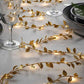 Gold Leaf Garland with Fairy Lights